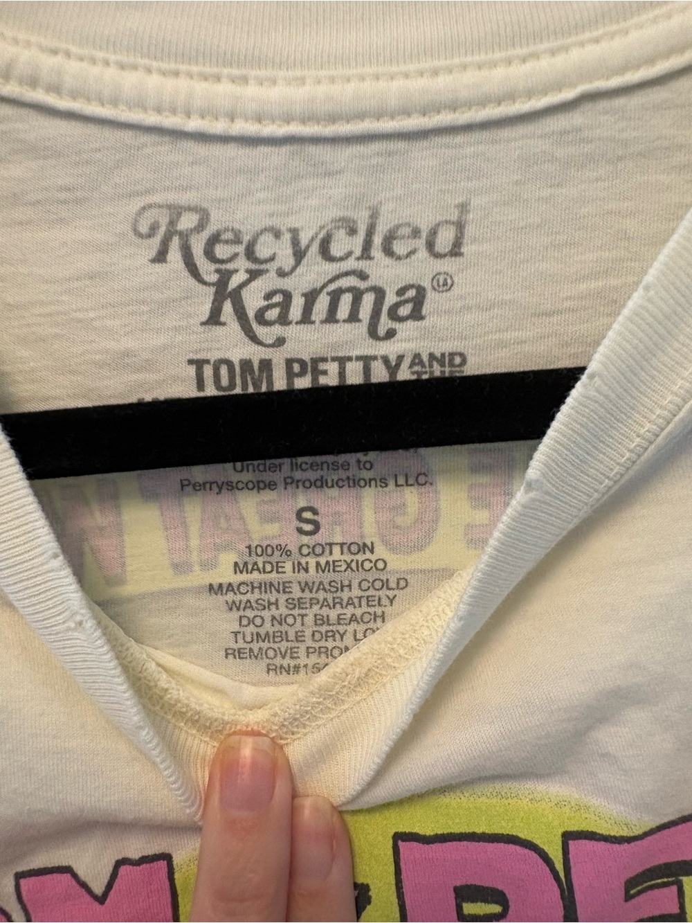 Recycled Karma White Tom Petty & The Heartbreakers Graphic Tee - Picture 3 of 5